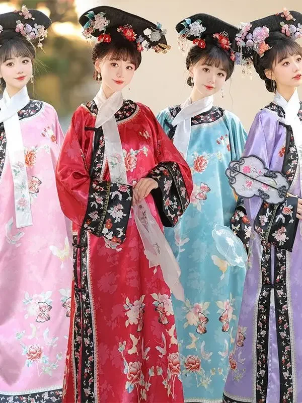 Chinese Ancient Women Costume The Legend Of Hanfu Cloak Queen Cosplay Costume Fairy Qing Dynasty Princess Clothing