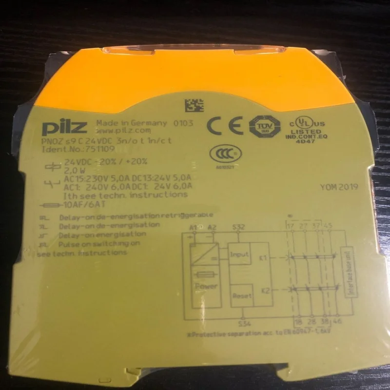 New And Original PLC 751109 S9 C 24VDC 3n/o T 1n/c T Safety Relay 751109 *Best Price Guarantee* In Stock