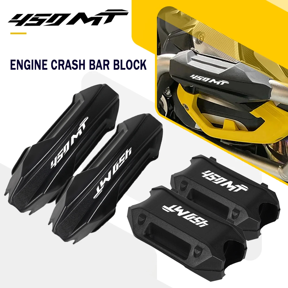 For CFMOTO CF MOTO 450MT 450 MT 2024 2025 25mm Engine Crash bar Protection Bumper Decorative Guard Block Motorcycle Accessories