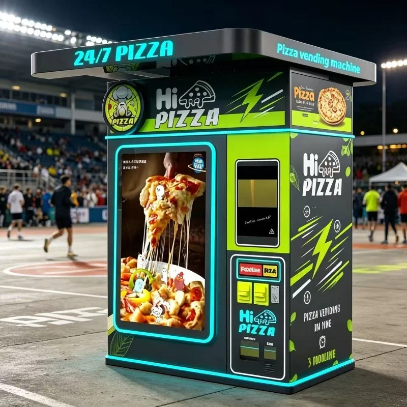 FL Fully Automatic Pizza Vending Machine Heating Function Commercial Pizza Vending Machine For Shopping Center Mart