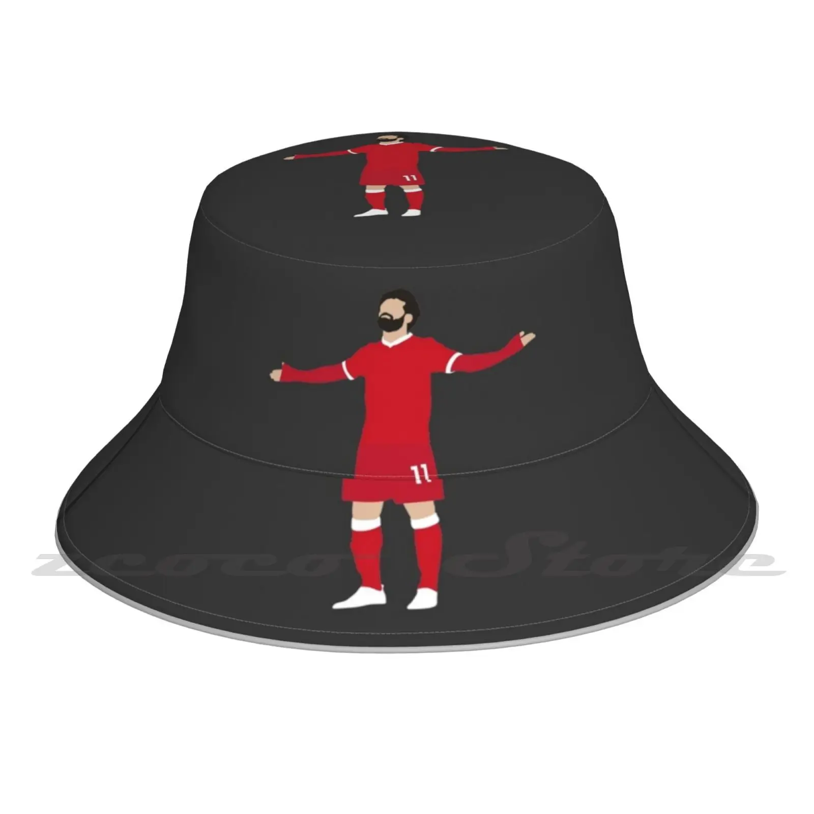 Mo Salah. Fc. Cap Diy Foldable Sunshade Fashion Leisure Bucket Hat Mo Salah Salah