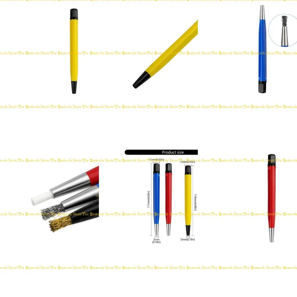 

12pf Снятие ржавчины щетка для ручки ремонт деталь стеклянное волокно/латун/стальная форма ручки