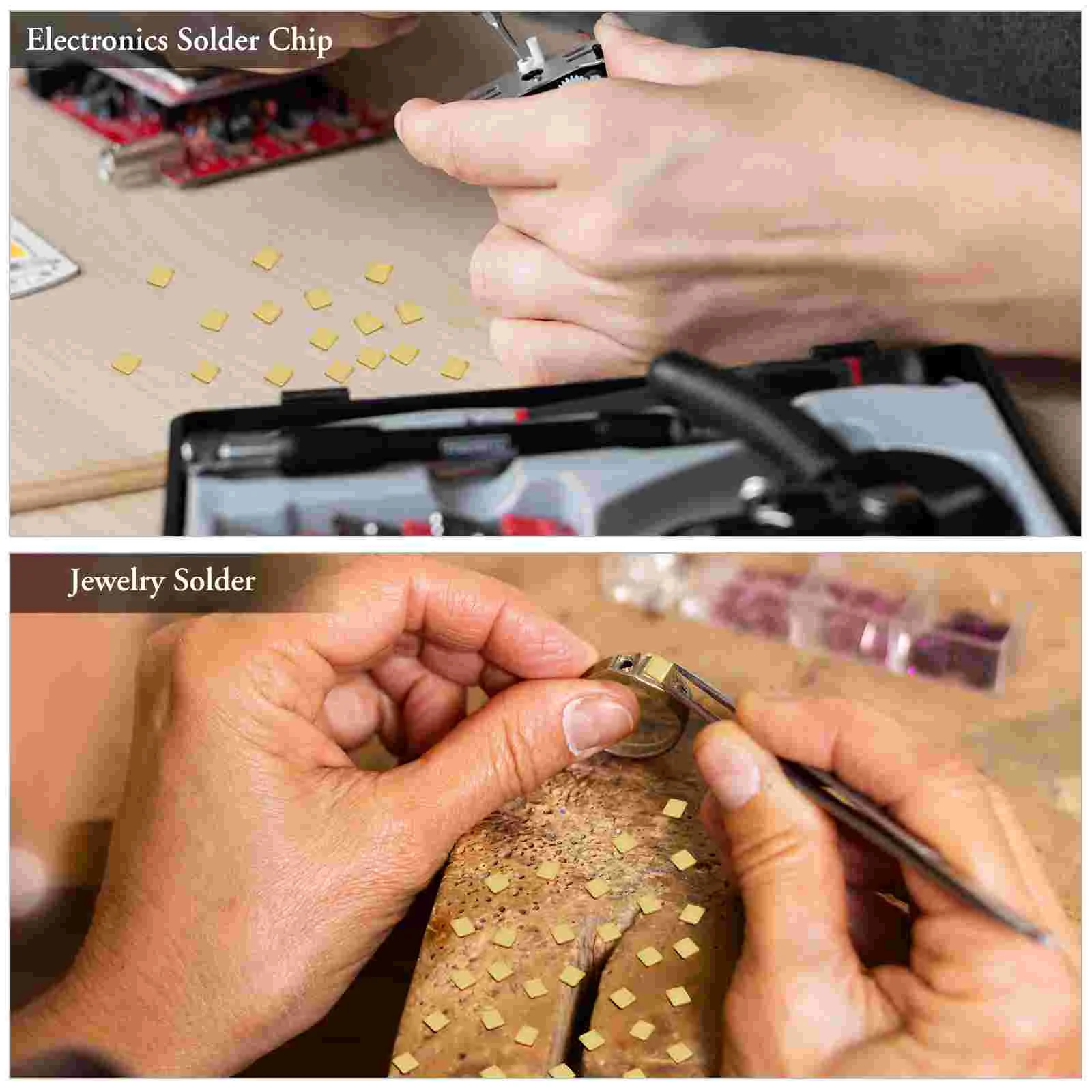 Gold-plated Contacts Jewelry Making Soldering Tab Tools Accessory Chip Copper Welding Chips Bracelets Kit