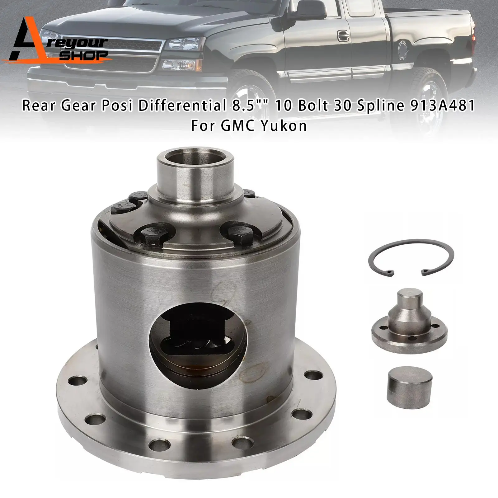 Hinterradgetriebe Posi Differential 8,5 Zoll 10 Bolzen 30 Spline 913A481 für GMC Yukon