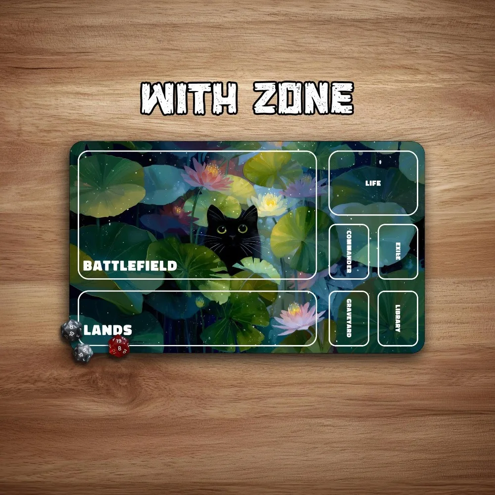 MTG/TCG Playmat | Mystic Lotus Cat | 24