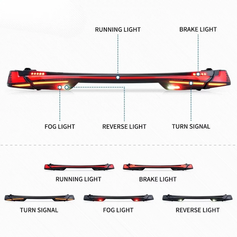 Led Taillight Replacement Full Led Rear Tail Lights Upgrade for 2025 2026 11th Gen Toyota Camry SE LE XSE Nightshade