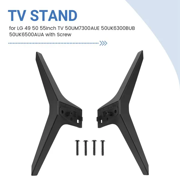 Special  TV Stand for LG TV Legs Replacement TV Stand Legs for LG 49 50 55Inch TV 50UM7300AUE 50UK6300BUB 50UK6500AUA with Screw