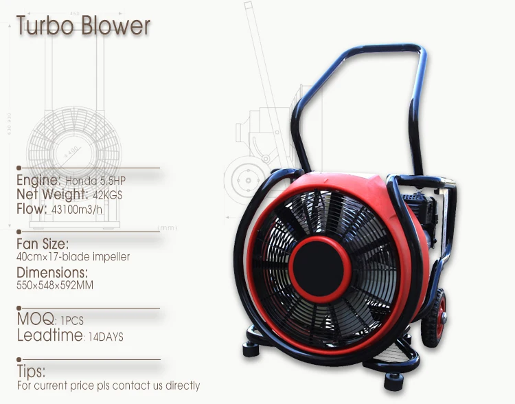 Okefire Gasoline Engine Powered Turbo Air Blower