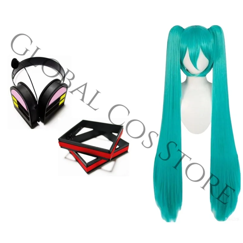 Mikuuuuu Virtual Idol Formula Suits Cosplay Bikini Suit Sexy Lingerie Wig Headphones Accessories for Summer Beach Party Roleplay