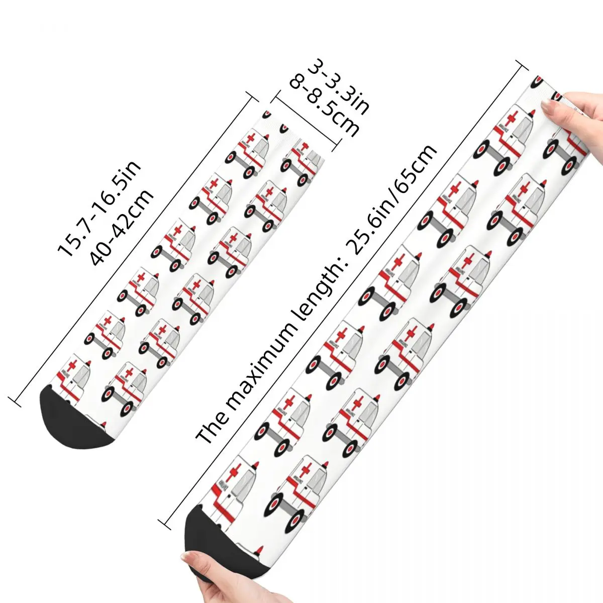 Ambulance Socks Male Mens Women Autumn Stockings Harajuku