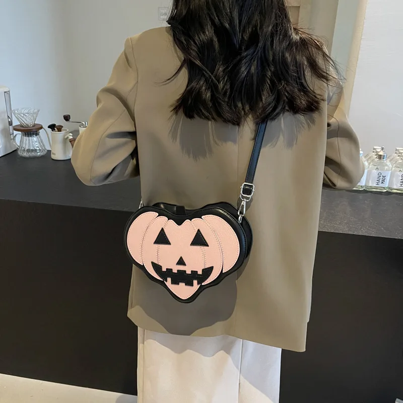 

Новинка 2023 года, женская сумка через плечо на Хэллоуин с принтом тыквы, необычные сумки через плечо для женщин, модная сумка-тоут, повседневный женский кошелек