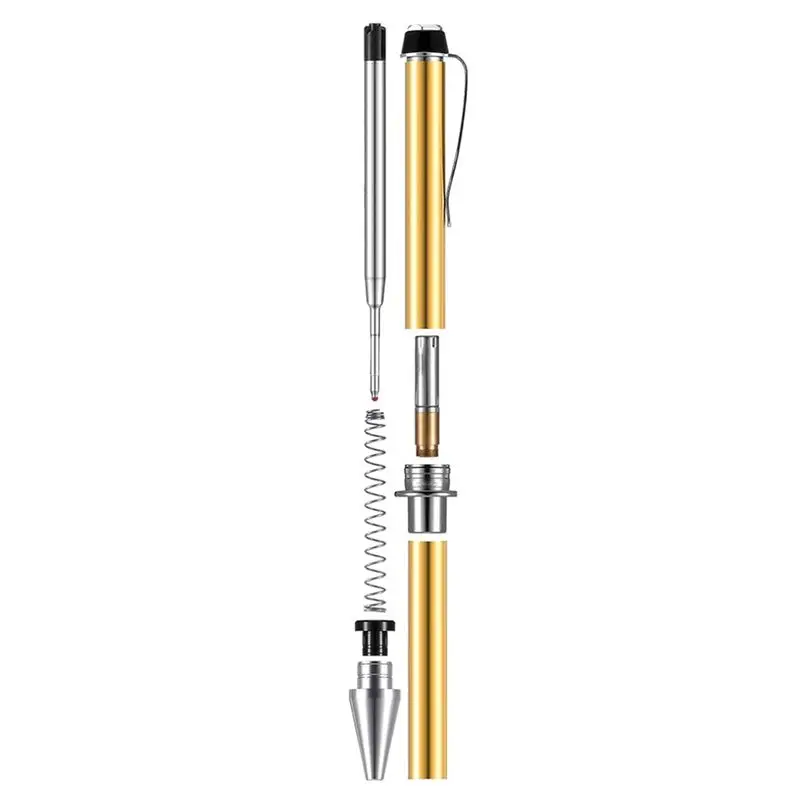 AT63-12 Pieces Wood Turning Pen Set With Refills Rotating Pen Kit For Wood Turning Bulk Lathe Turning Supplies For Pen Making
