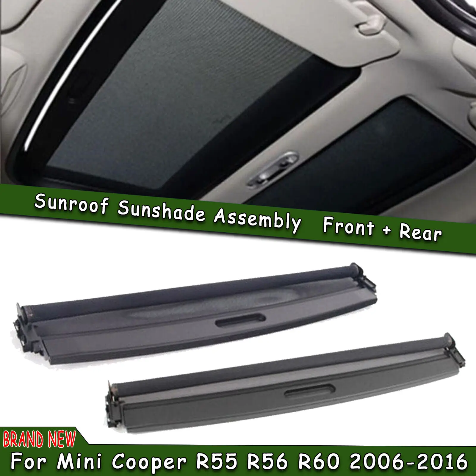 

54102757016 54102755849 Car Sunroof Sunshade Curtain Cover For MiMi Clubman Countryman R55 R56 R60 Cooper One JCW 2006-2016