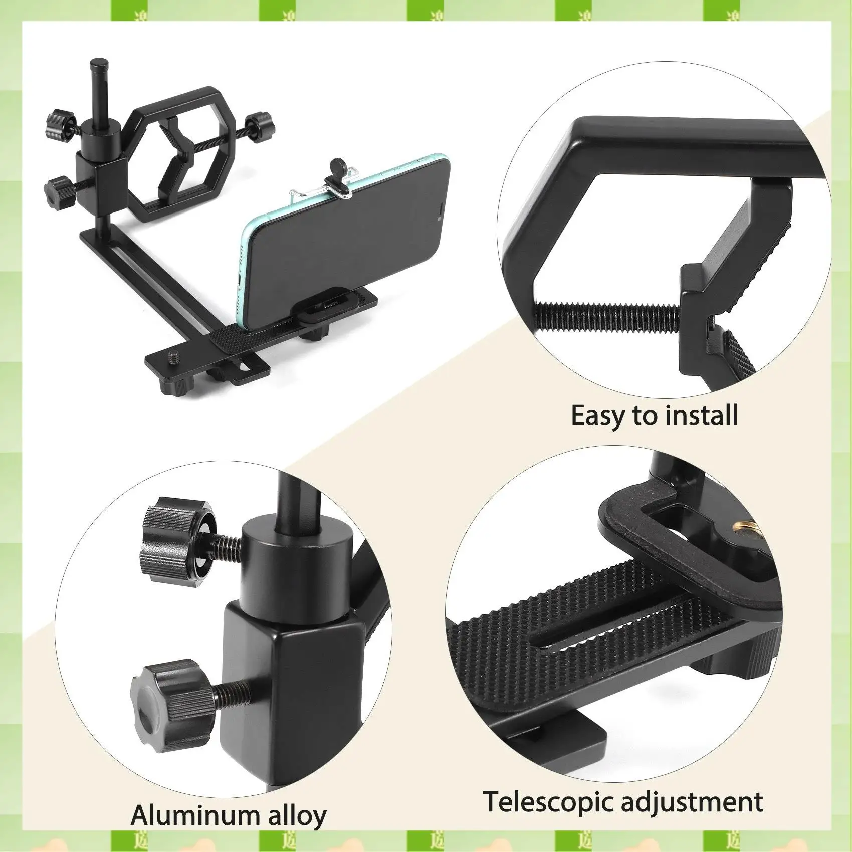 2025 Multifunction Telescopic Universal Digital Camera Cell Phone Bracket Support Holder Mount Spotting Scopes Telescope Adapter