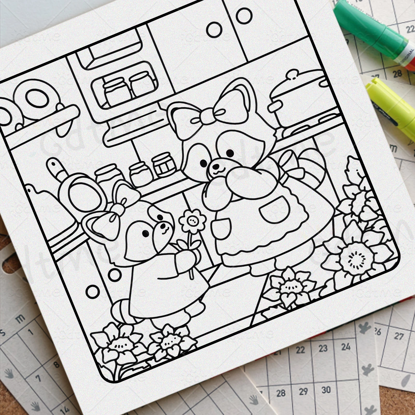 MOM MOMENTS Bold-easy Patterns Coloring Book for Adults Cute Drawing Book Perfect Gift for Party and Birthday