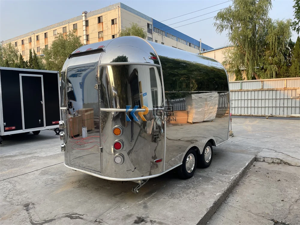 Mobile Food Cart Hamburger Snack Food Truck Trailer for Mobile  Customized Car Restaurant Equipment For Sale