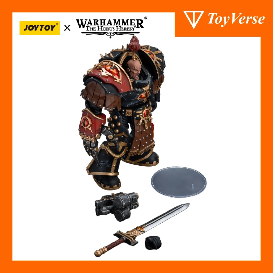 

TOYVERSE JOYTOY 1/18 Warhammer Action Figure Sons of Horus Ezekyle Abaddon First Captain of the XVIth Legion Anime Model Toy