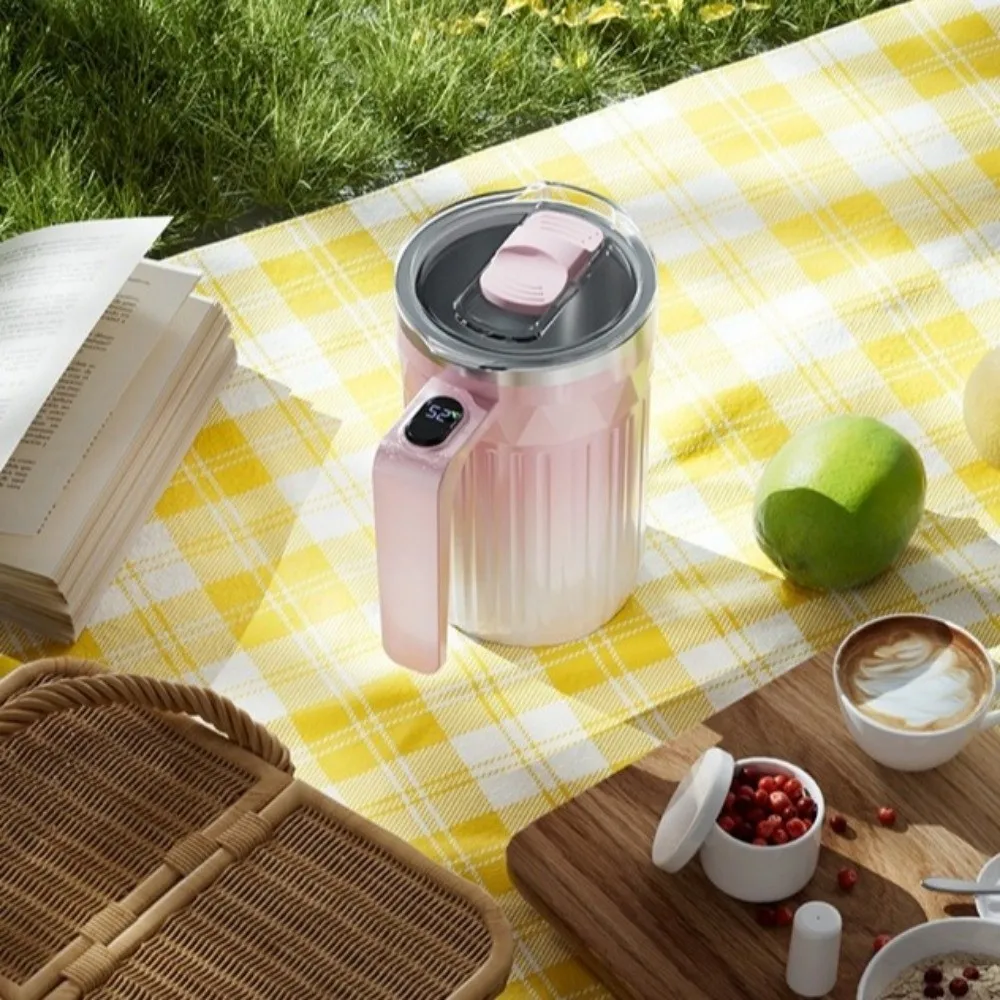 450ml Automatic Self Stirring Coffee Mug Temperature Display Rechargeable Espresso Cup Auto Stirring Large Capacity
