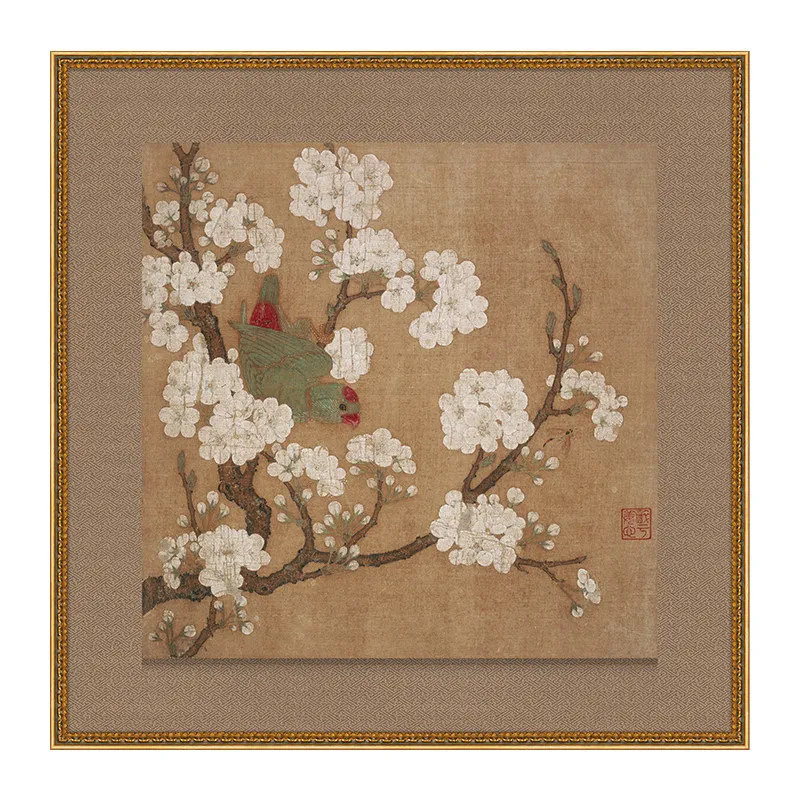 Song Dynasty Aesthetics Living Room Entrance Corridor Zen French Medieval Style Tea Room Restaurant Solid Wood Decora