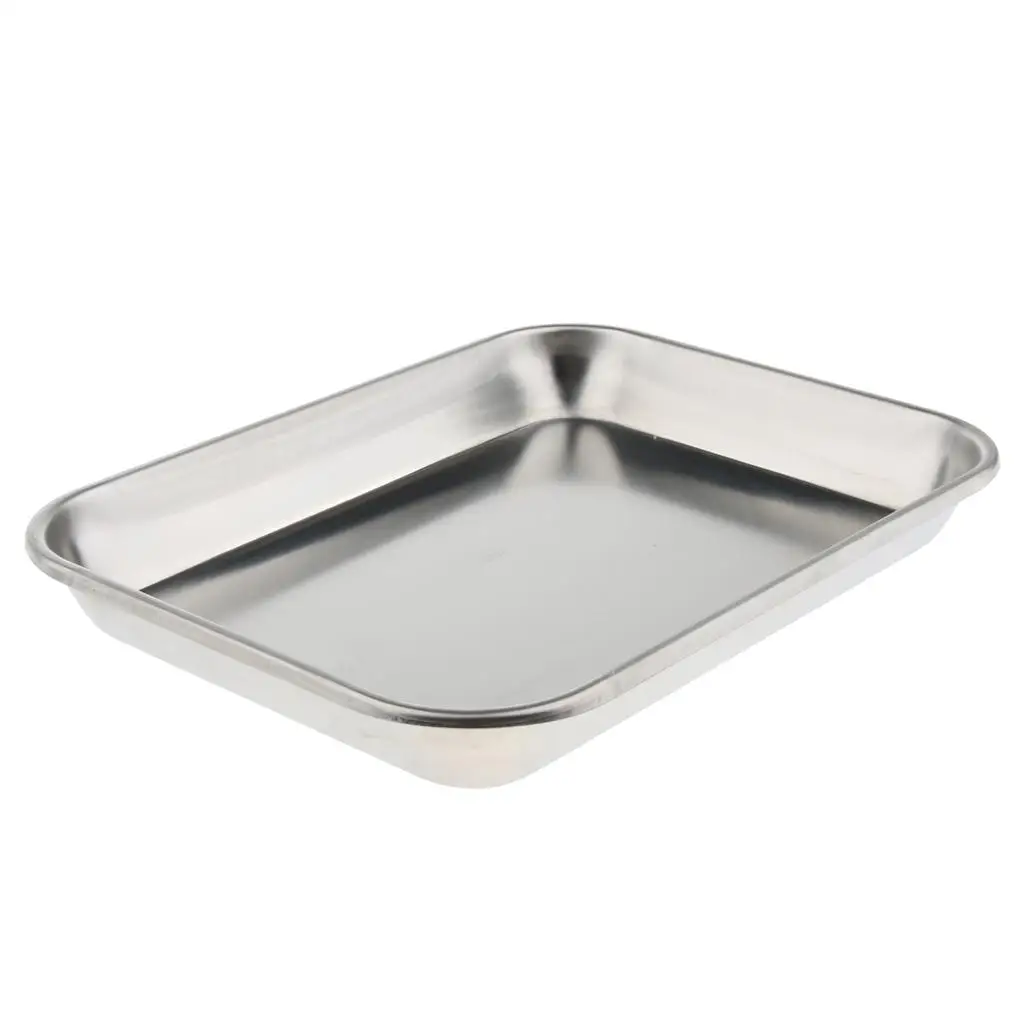 Stainless steel shape square Pan Container Organizer Instrument Tray