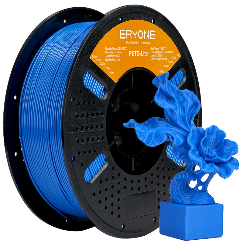 ERYONE 1KG PETG-Lite Filament 1.75mm, Lekki filament PETG do drukarek 3D, Wysoka wytrzymałość, niski poziom odkształcania, szpula 1kg — zdjęcie produktu 10