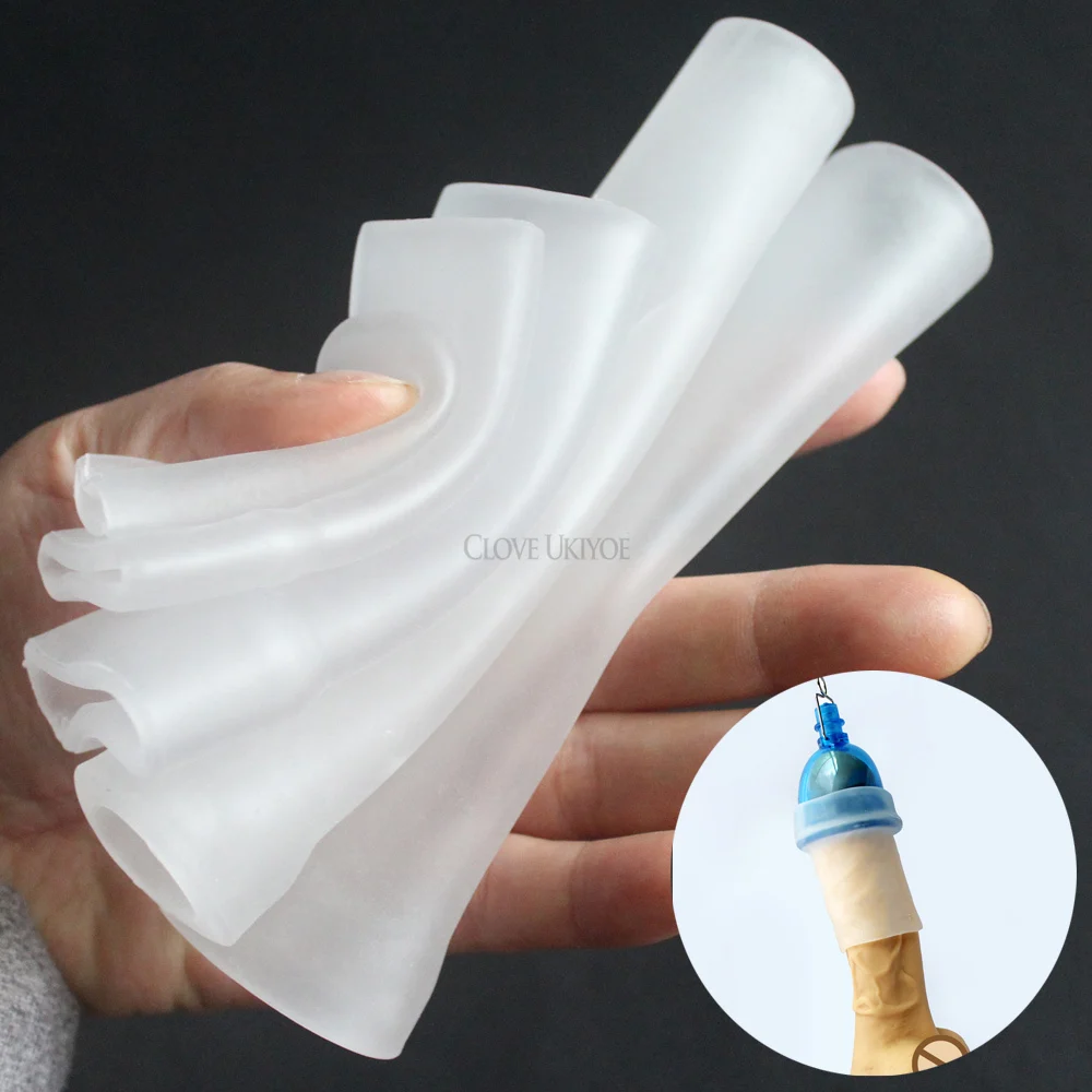 Penis Sleeve Soft Silicone Replace Cap for All Penis Enlargement Exerciser Extender Stretcher Penis Pump Enlarger Accessories