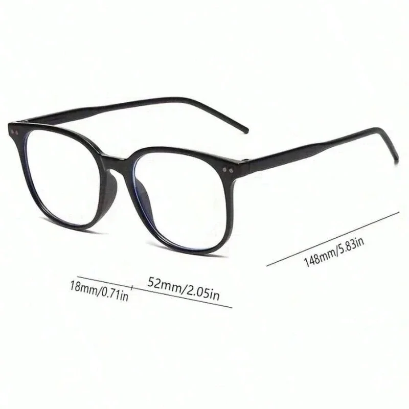 1/2 Pairs of Square Frame Glasses Blue Light Blocking Computer Goggles Suitable for Both Men and Women Suitable for Smartphones view 6