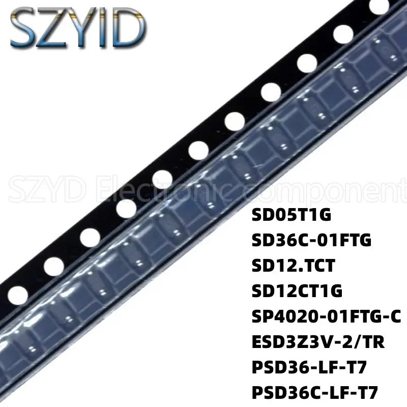 100PCS SOD323 SD05T1G SD36C-01FTG SD12.TCT SD12CT1G SP4020-01FTG-C ESD3Z3V-2/TR PSD36-LF-T7 PSD36C-LF-T7