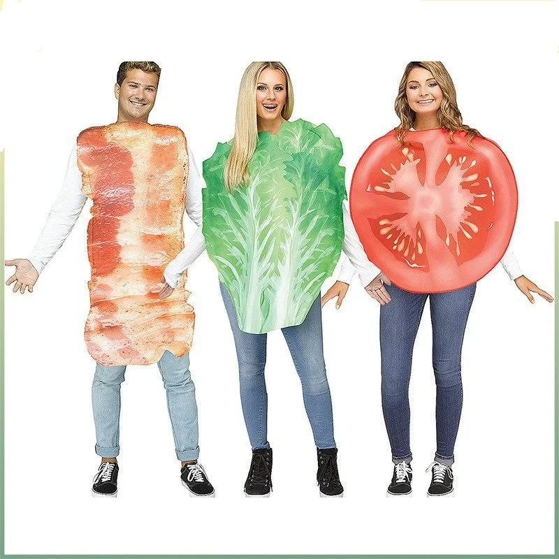 Disfraz de Cosplay con Estampado de Frutas y Verduras, Disfraz para Fiesta de loween, Actuación en Escenario, Disfraz Dive...