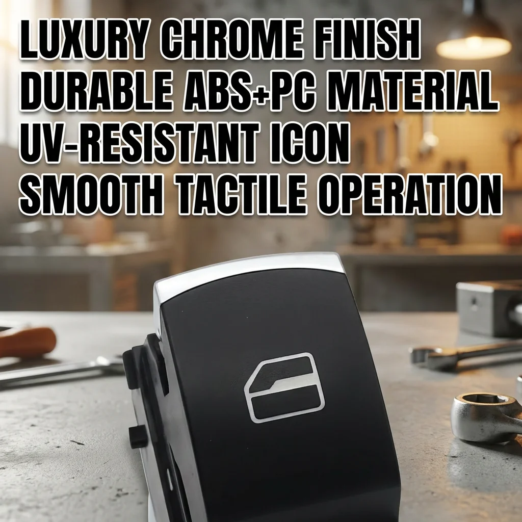 5K0959855 Chrome Single Window Switch for VW Golf MK6 Jetta MK6 Passat B6 B7 Tiguan Touran Amarok 5K0 959 855