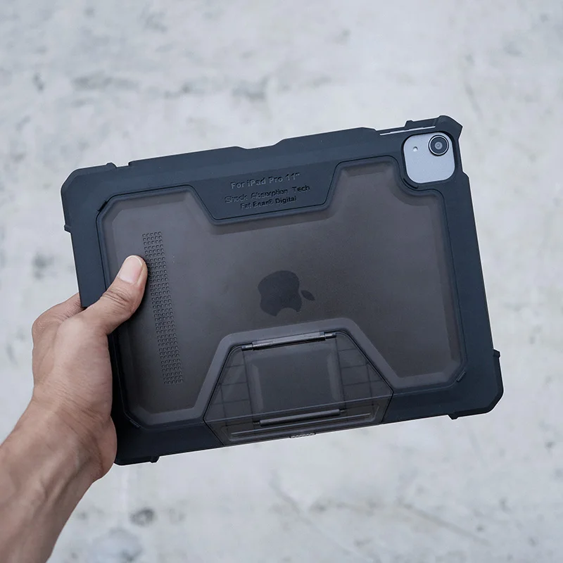 Imagem -02 - Fatbear-tactical Militar Grade Robusta Armadura à Prova de Choque Capa Tampão Capa Macia para Apple Ipad Air 11 Polegada 13 Polegada m2 2024