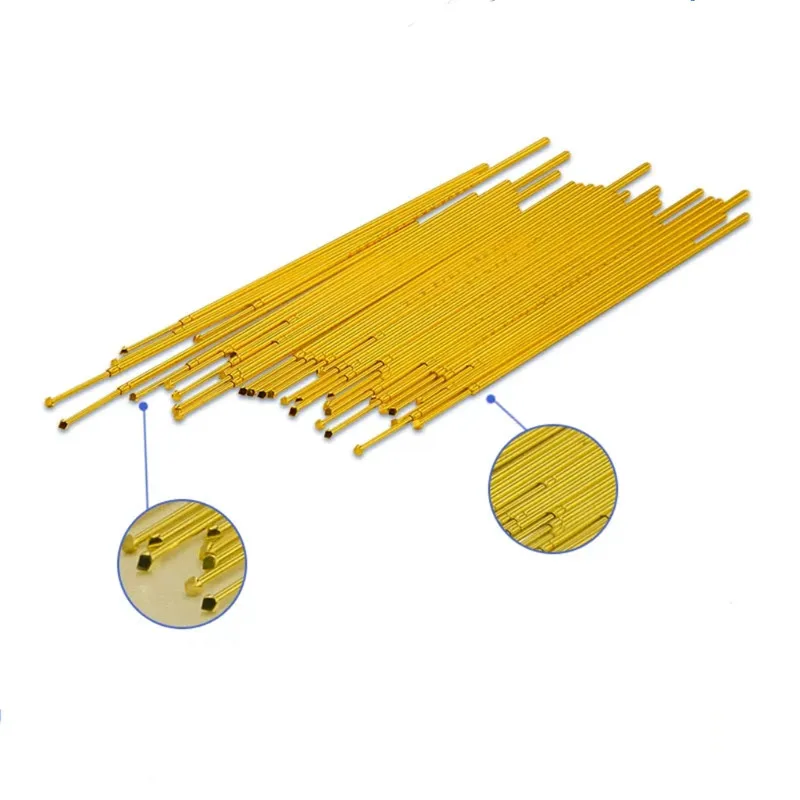 100PCS INGUN Probe GKS050 Series 0.78mm SK4 Gold Plated Test Probe Telescopic Spring ICT Fixture Top Pin