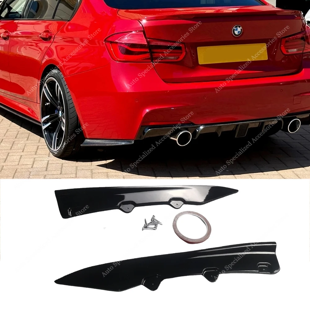 

For BMW F30 Rear Bumper Diffuser Side Splitter Trim 3 Series 318i 318d 320d 325i 330i 330d 340i M Pack 2012-2019 Bodykits Tuning
