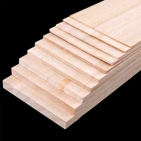 2/5Pc 500x100mm Natural Paulownia Wood Board Thick 1/1.5/2/3/4/5/6/8/10/12mm Lightweight Building Model Material Thin Wood Sheet 2