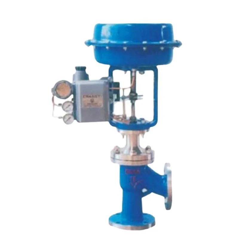 Fine and small pneumatic membrane angle valves are suitable for adjusting high viscosity media containing suspended solids
