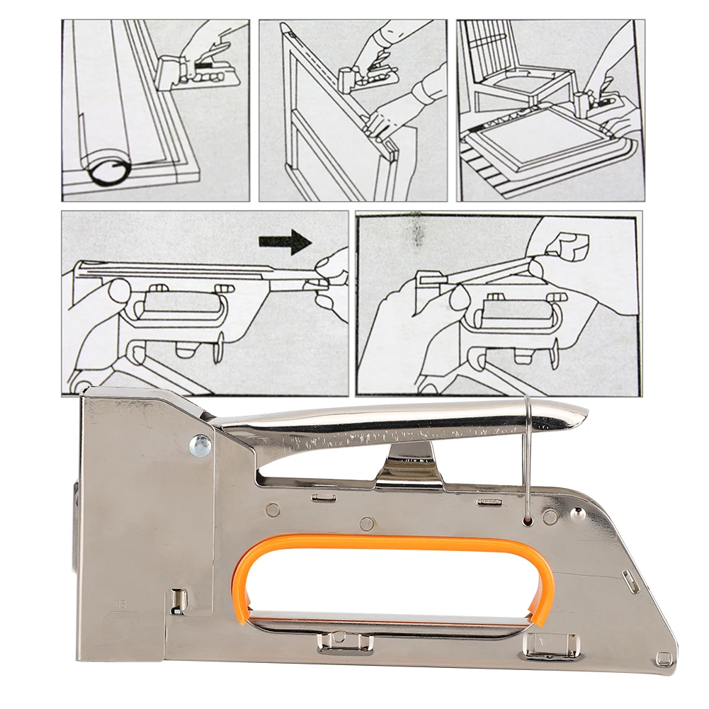 Manual Nailer Framing Stapler Hand Operated Nailing Tool U Type Ergonomic For Canvas / Bandage