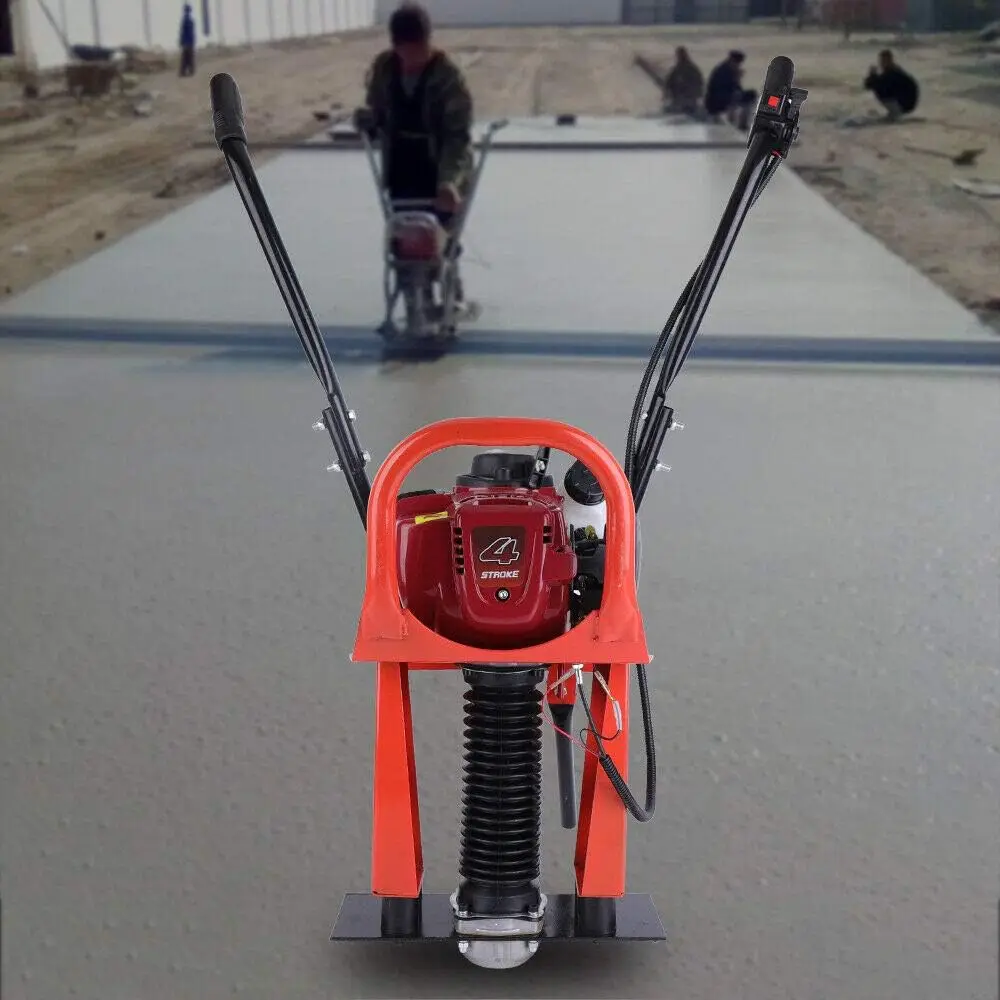 Concrete Screed Engine 37.7CC 4 Stroke 1.2 Horsepower Gas Concrete Wet Screed Power Screed Concrete Surface Leveling Cement Fini