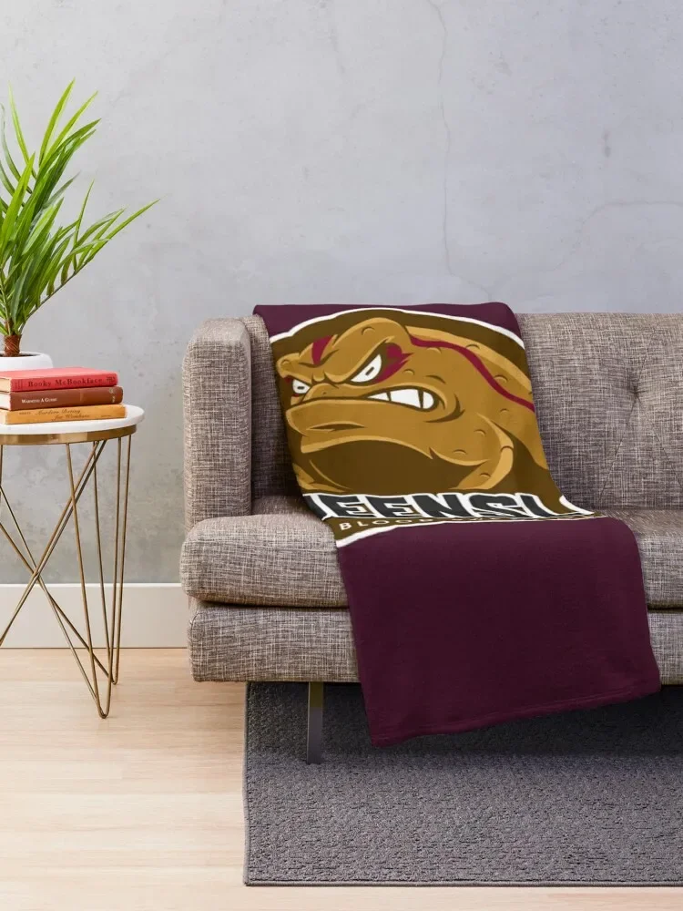 Queensland Origin Supporter Throw Blanket Fluffys Large manga Blankets