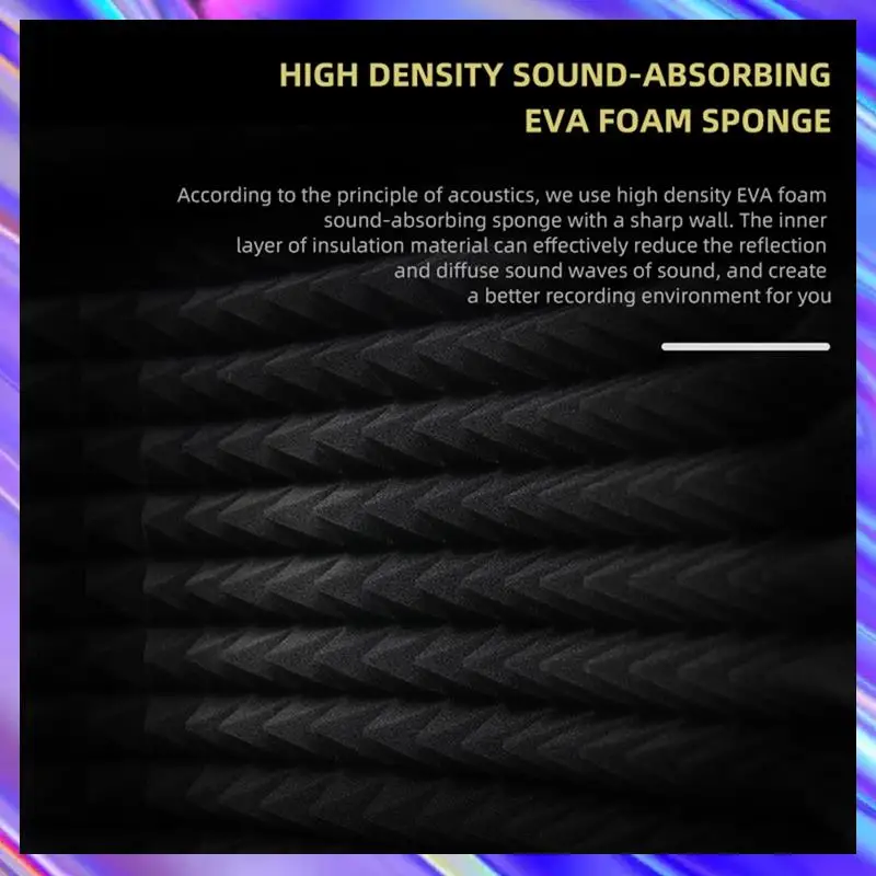 Quality Microphone Portable Tabletop Sound Absorbing Foam Reflection Filter Mic Soundproof Equipment For Audio Recording