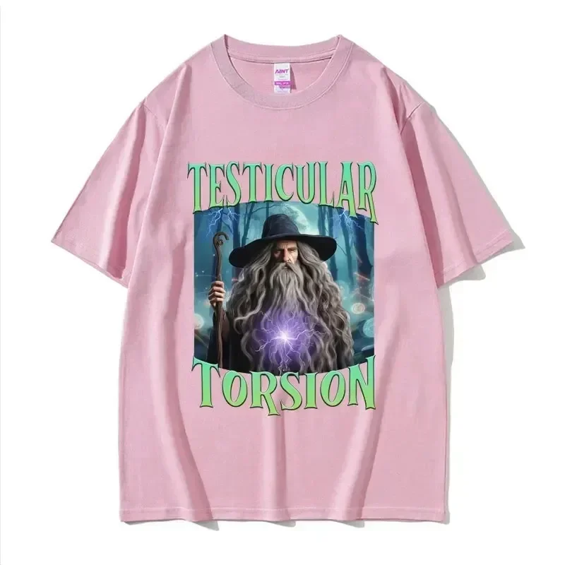 Shadow Wizard Funny Stylish Personality T-Shirt Graphic Print Men's Women Vintage Gothic Popular Short Sleeve  Top Tide