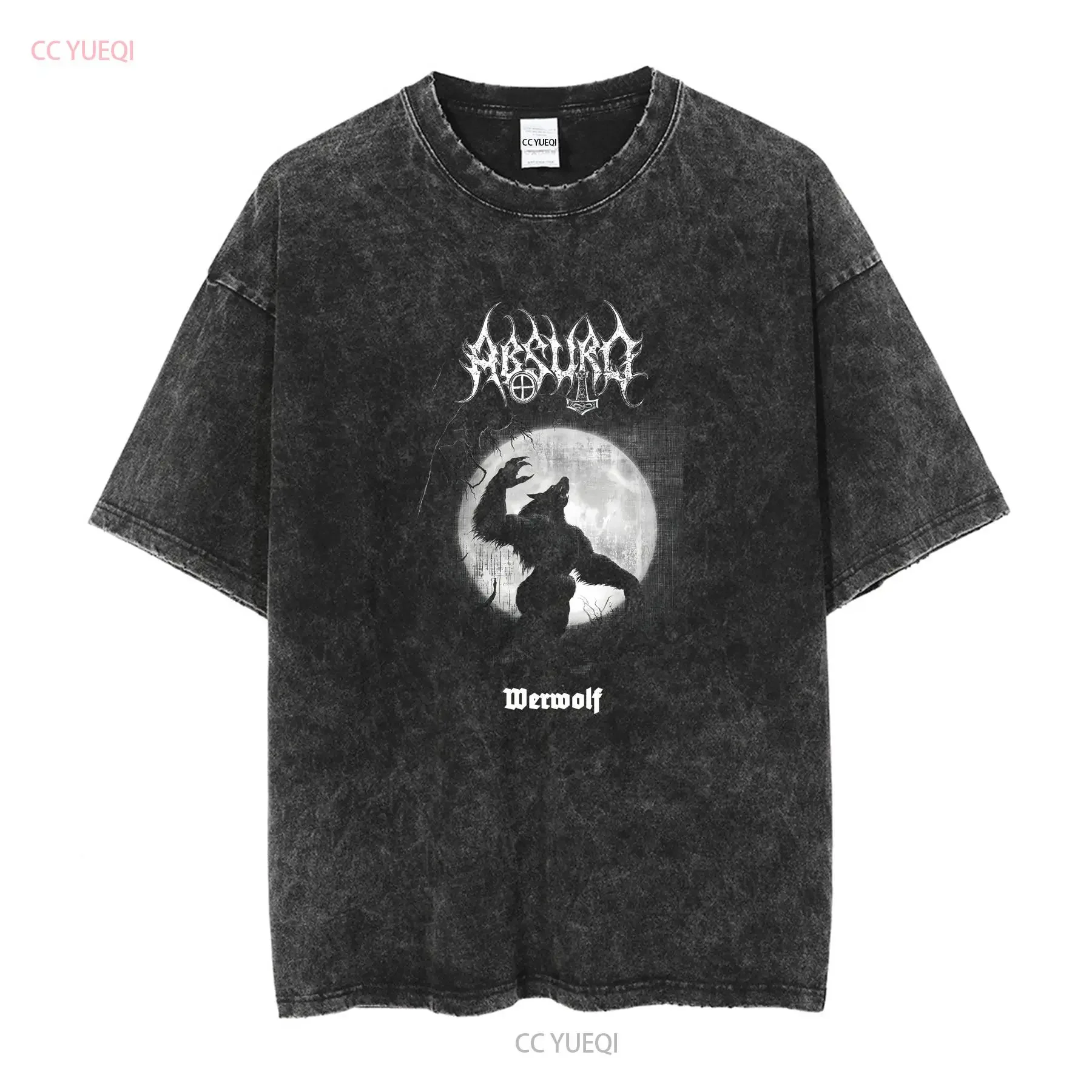 Absurd Werwolf For Woman and Man T Shirt long or short sleeves vintage Washed Soft Casual Top For Everyday Wear fashion
