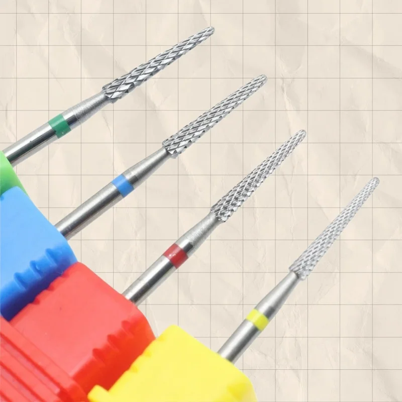 

1Pcs Safety Nail Drill Bits,3/32" Tungsten Carbide Cuticle Drill Bits,Two Way Rotate For Nail Bed File Dead Skin Nail Prepare