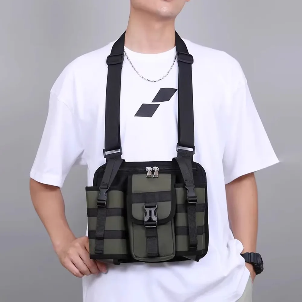 

Functionality Tactical Chest Rig Bag Men Outdoors Movement Chest Bags Vest Hip-hop Shoulder Crossbody Bag Unisex New Waist pack