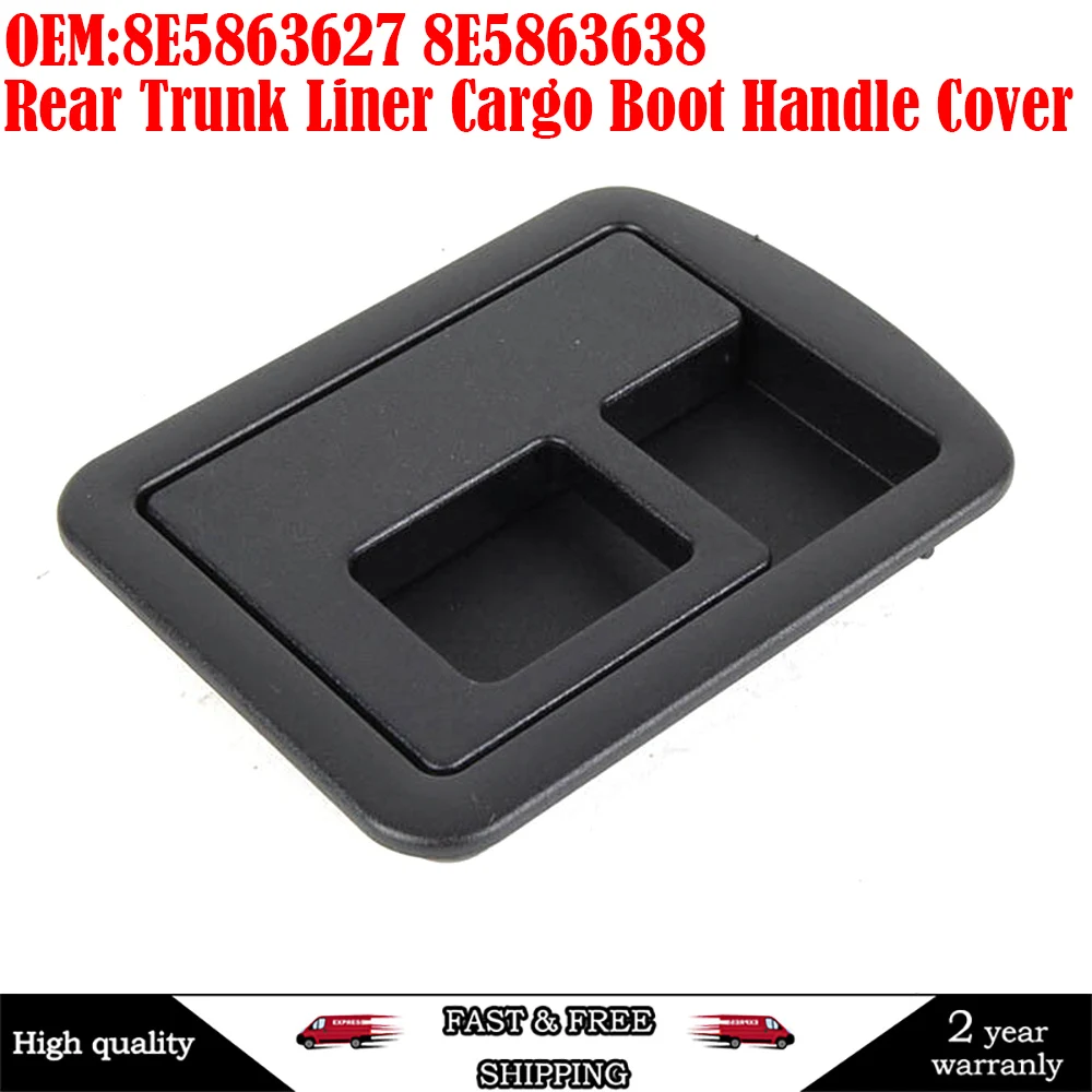 Rear Trunk Cargo Boot Carpet Handle Cover 8E5863627 For Audi A3 S3 A4 B6 B7 B8 S4 A5 S5 A6 C6 C7 S6 A8 Car Accessories