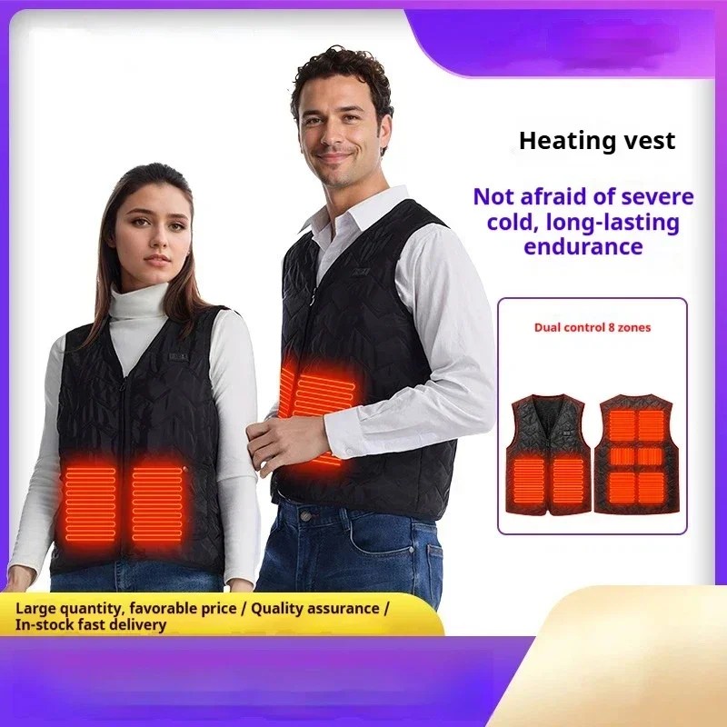 Winter Dual Control USB Heating Electric Vest For Men And Women, Winter Vest For Men And Women, Winter Heating Vest For Men