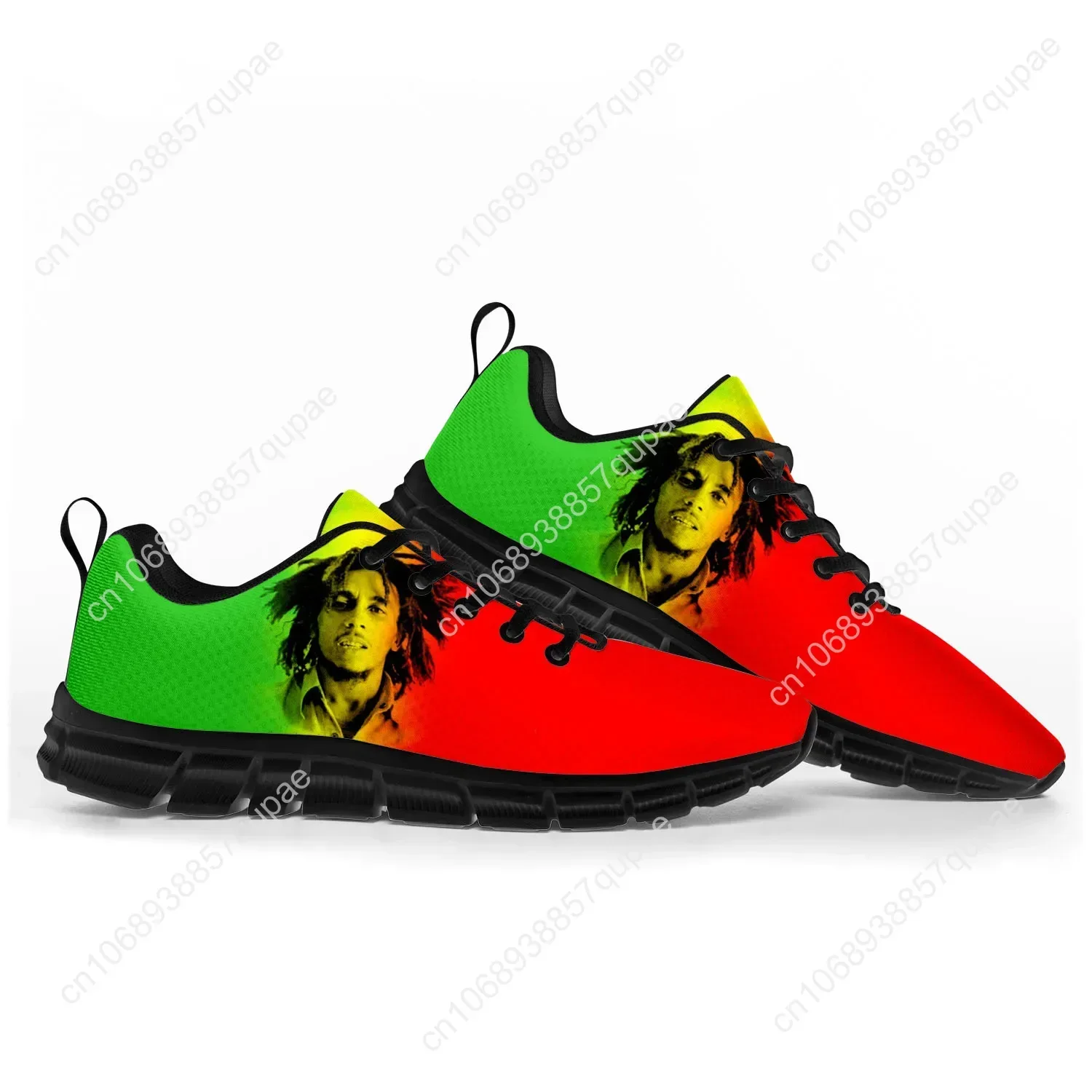 Reggae Rock Music Star Bob Marley Sports Shoes Mens Womens  Sneakers Custom High Quality Couple Shoes