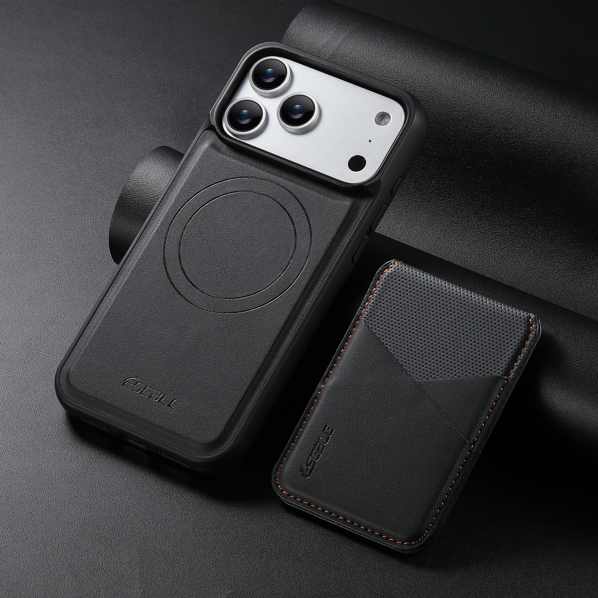 2-in-1 Detachable Magnetic Leather Wallet Phone Case with Color-blocked Card Pocket for iPhone 17/16 Pro Max/15/14/13 view 4