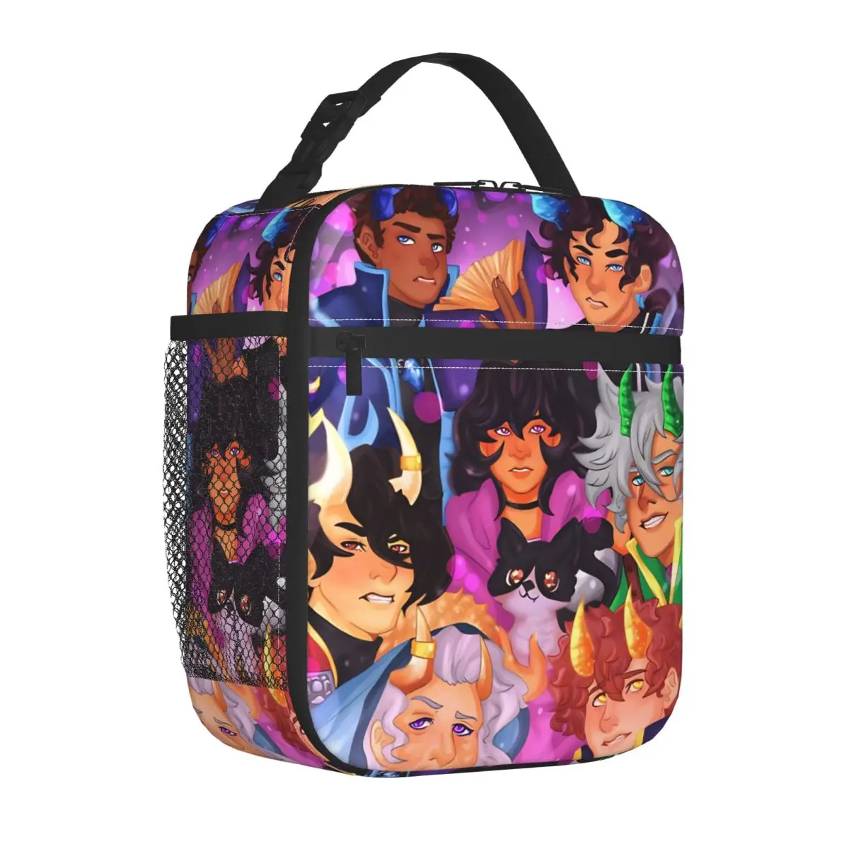 Aphmaus My Inner Demons Insulated Lunch Bag High Capacity Meal Container Thermal Bag Tote Lunch Box School Picnic Food Bag