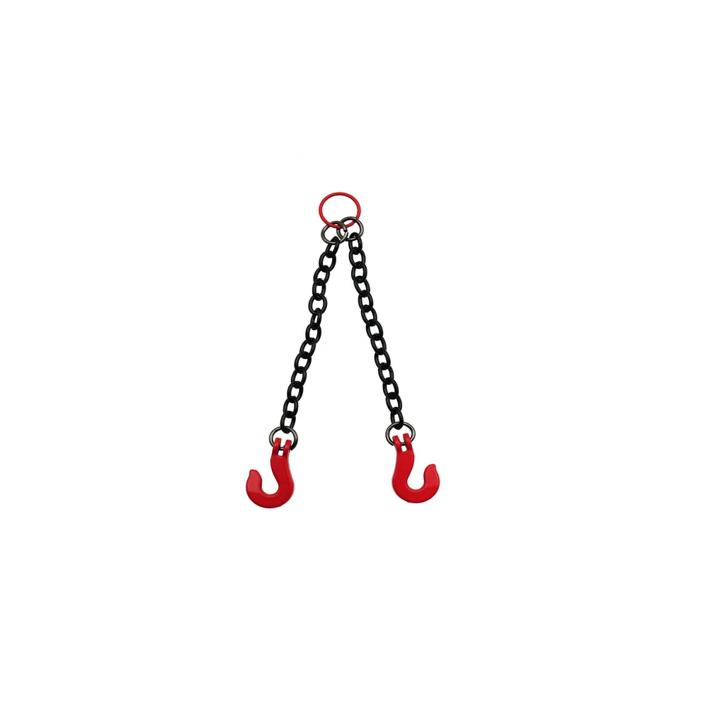 Simulation Lifting Chain Marked Double Hook Four Hook Crane Iron Chain Metal Hardware Accessory Decorative Hanging Ornament