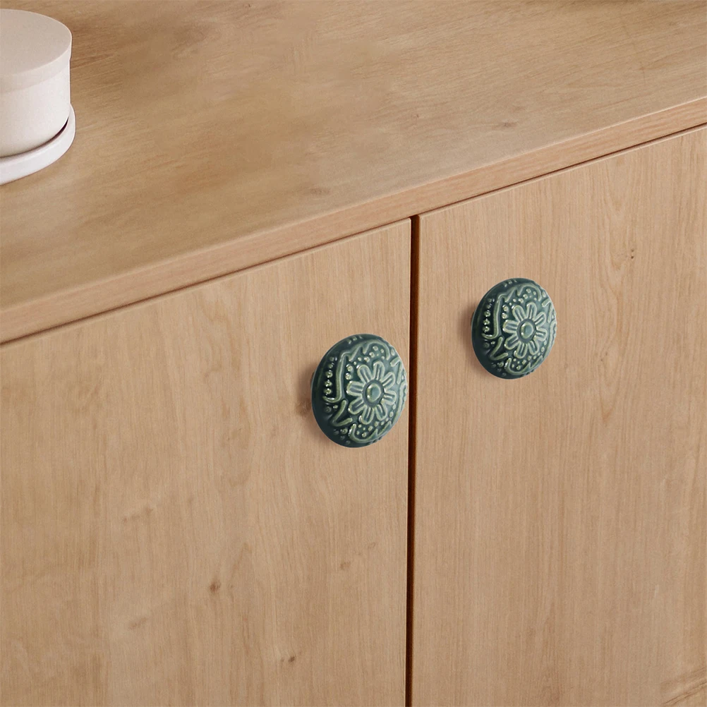 

10Pcs Cabinet Knob Stable Material Practical Use Ceramic Drawer Knobs for Home Furniture Drawer Knobs Room Door Knob